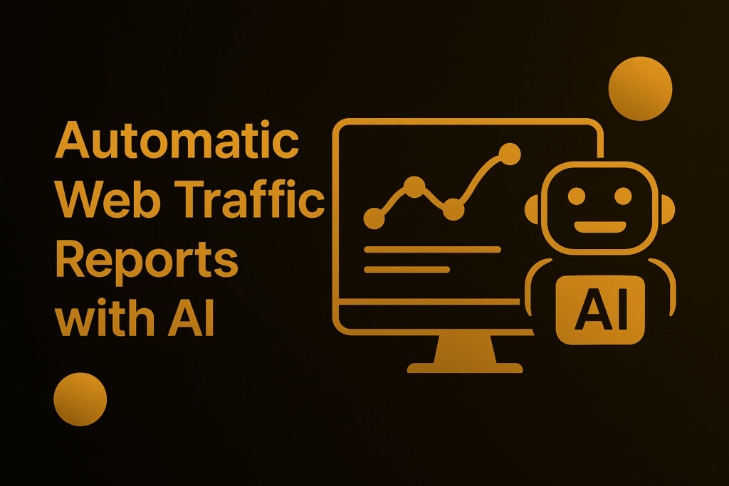 Portada para reportes de trafico web con IA
