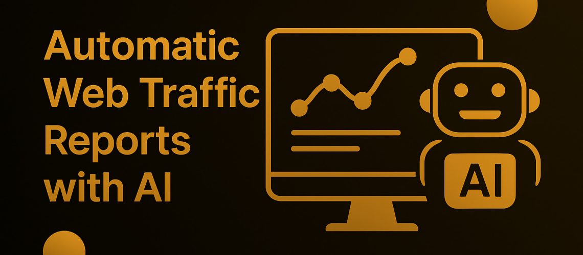 Portada para reportes de trafico web con IA